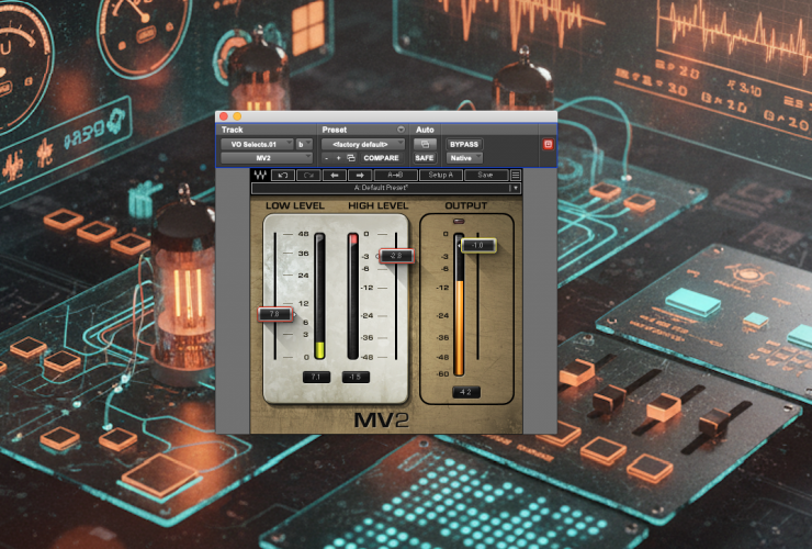 Waves' MV2 Low Level (upward) and High Level (downward) compressor plugin - Review Featured Image