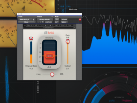 Waves' RBass Plugin seen in action with metering plugins visible in background