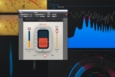 Waves' RBass Plugin seen in action with metering plugins visible in background