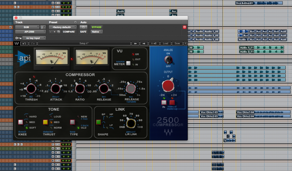 Waves API 2500 Analogue Modelled Vintage Compressor Plugin